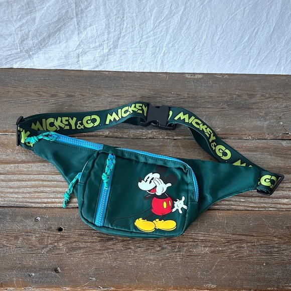 Disney Other - Disney Green and Black Mickey Mouse Bag